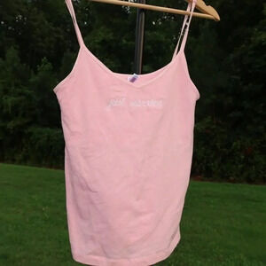 Pink Just Married Tank Top